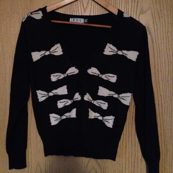 Pin-up rockabilly cardigan with bows