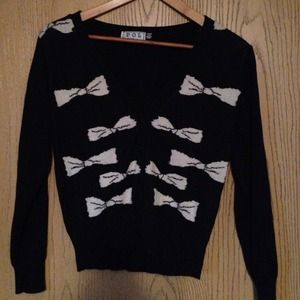 Pin-up rockabilly cardigan with bows