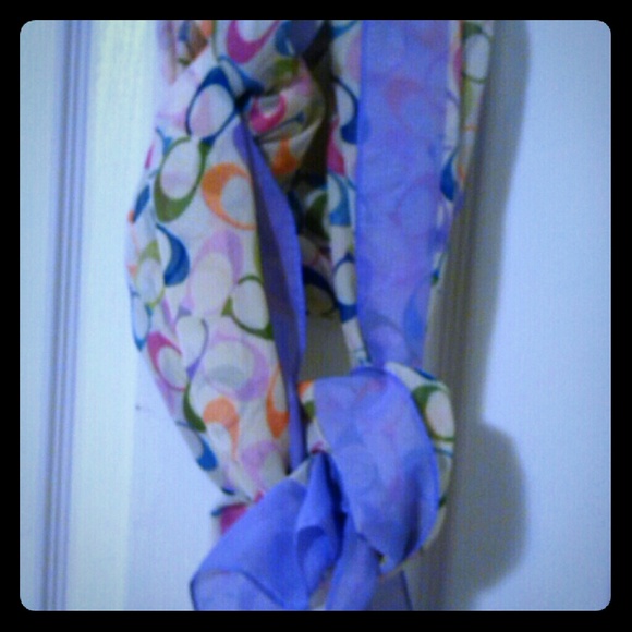 RESERVED Colorful COACH scarf