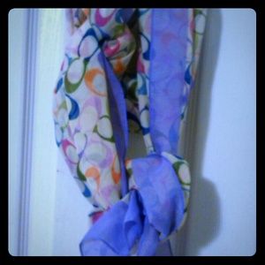 RESERVED Colorful COACH scarf