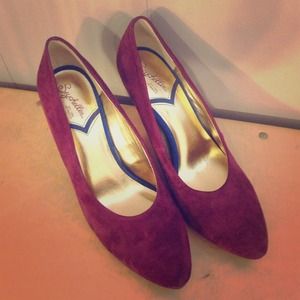 Stylish purple heels