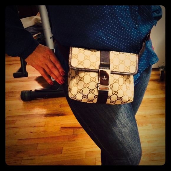 Gucci Handbags - ❗️SOLD ❗️Gucci Canvas Belt Bag- Cocao