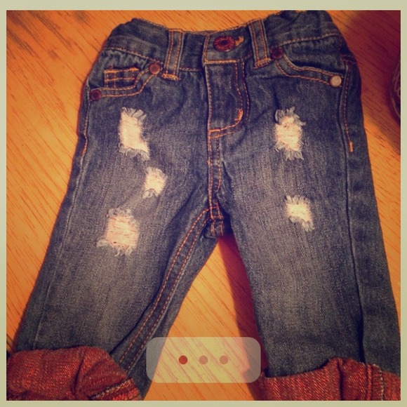 Cool ripped infant jeans