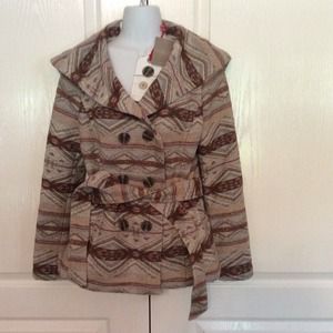 NWT Anthropologie Fitted Jacket Southwestern  XS