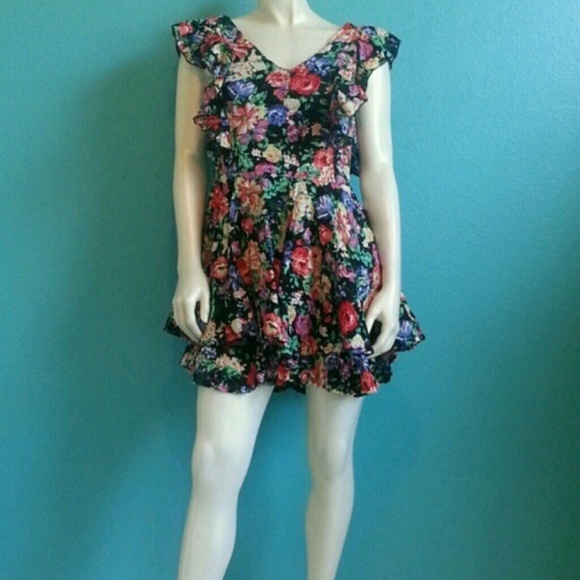 Frilly Frock Floral Print Dress