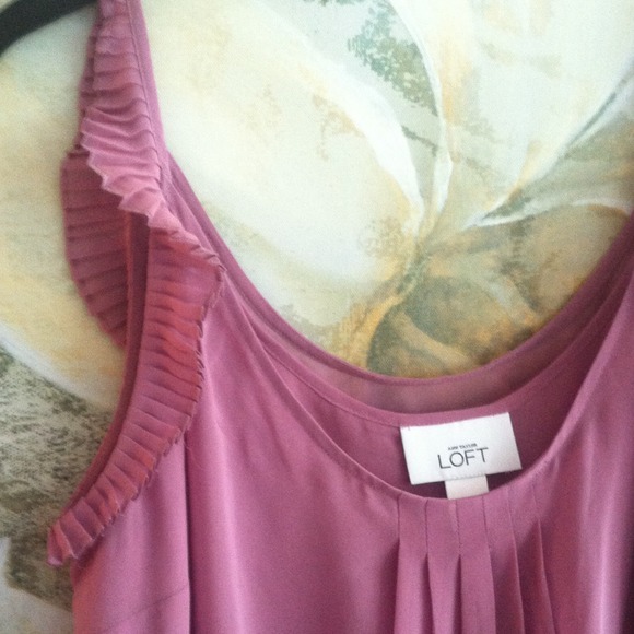 LOFT lavender blouse - Picture 2 of 2