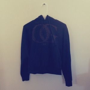 Obey Hoodie with cheetah print decal