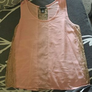 pink shirt with lace!