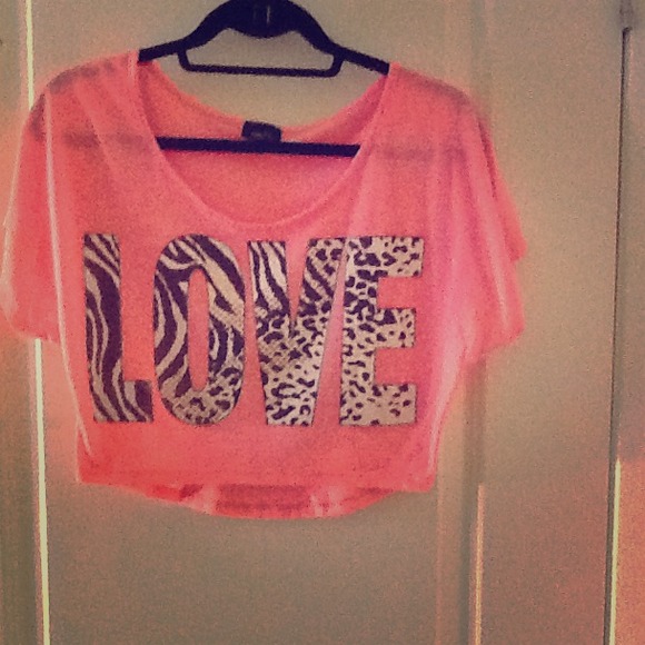 LOVE crop top