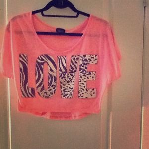 LOVE crop top