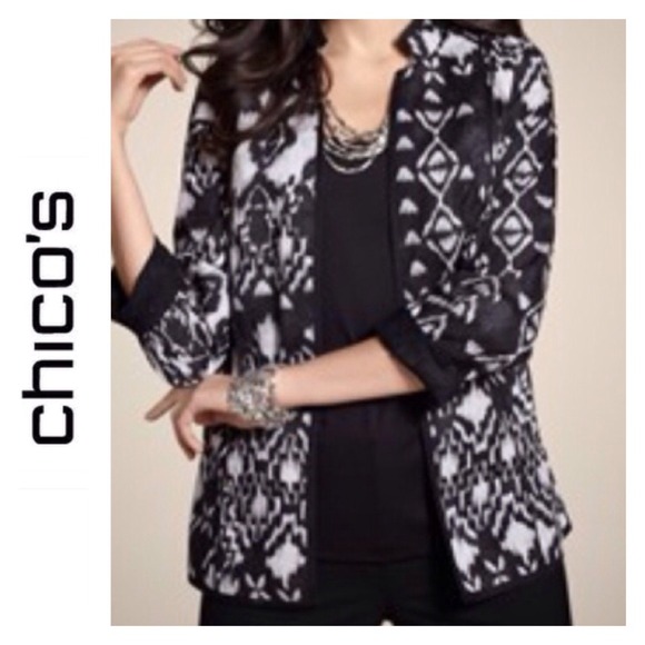 ✅ Chico's Ikat Janelle Reversible Jacket