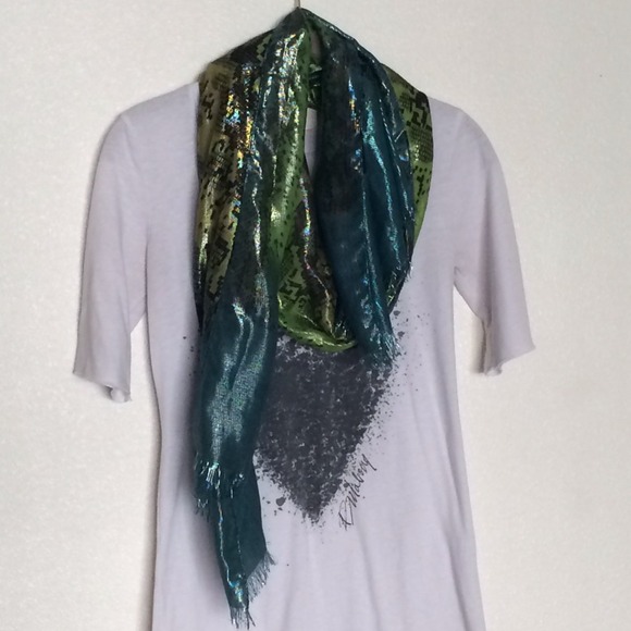 Snake skin print scarf