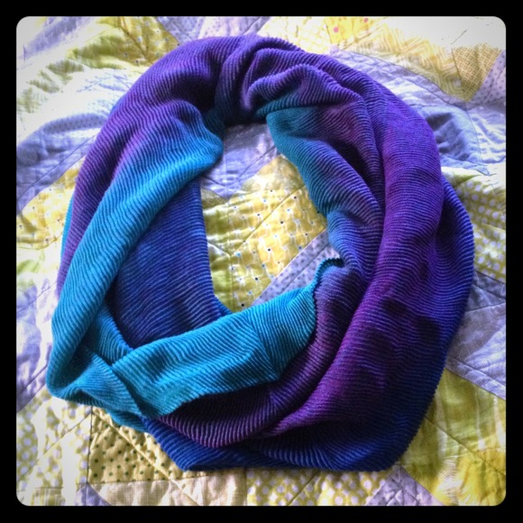 Multi colored ombré wrap scarf