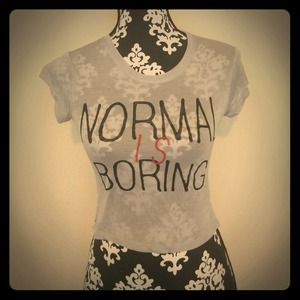 Normal Is Boring Crop Top