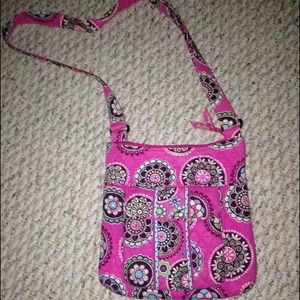 Vera Bradley cross body bag in cupcake pink