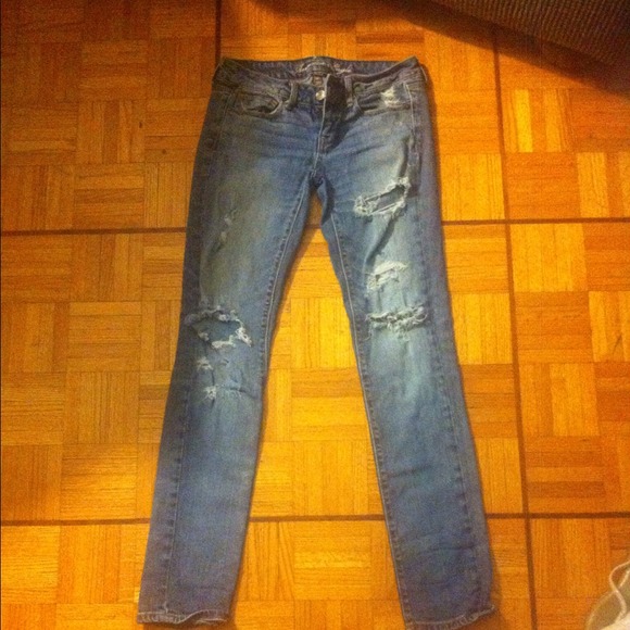 Denim skinny jeans