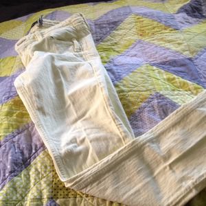 Volcom light yellow skinny jeans