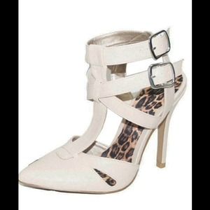 White Madonna Heels