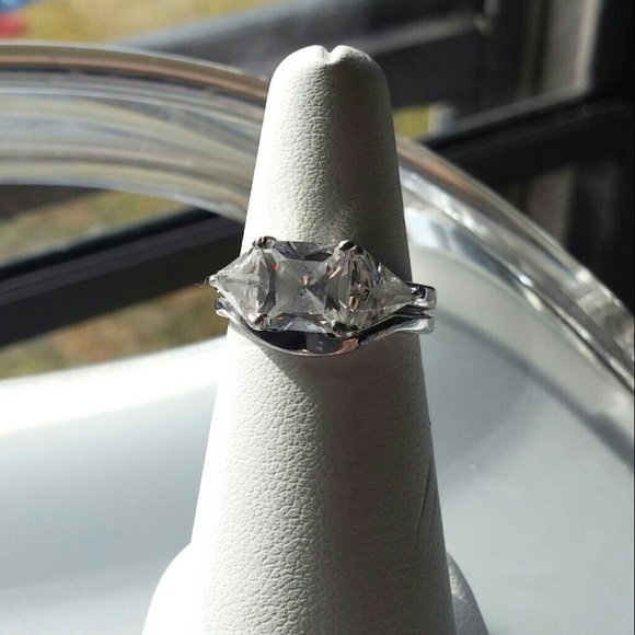 SS/CZ wedding set Size 6