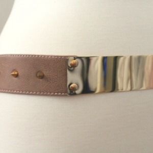 Studded side mocha belt