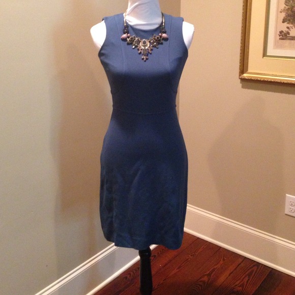 Cobalt stretch sheath dress