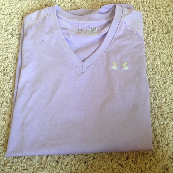 Lavender underarmour work out shirt
