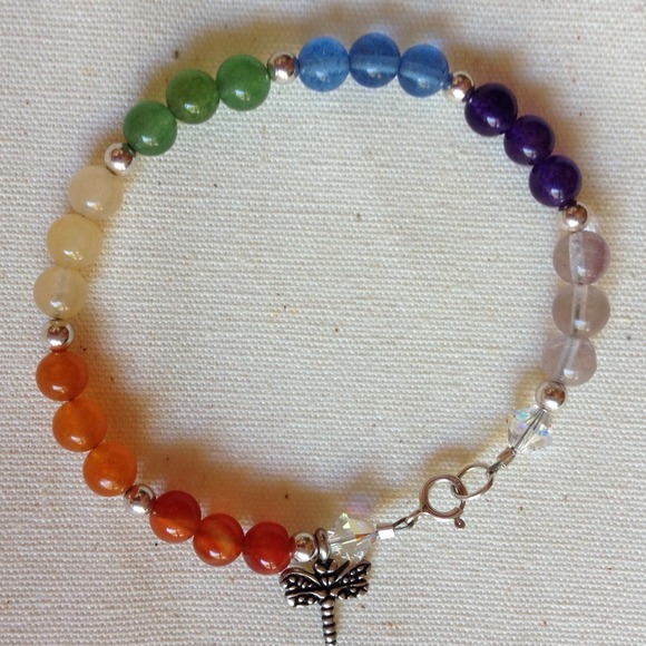 Gemstone "chakra" Bracelet - Picture 2 of 2