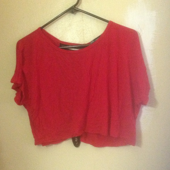 Body Central red crop top