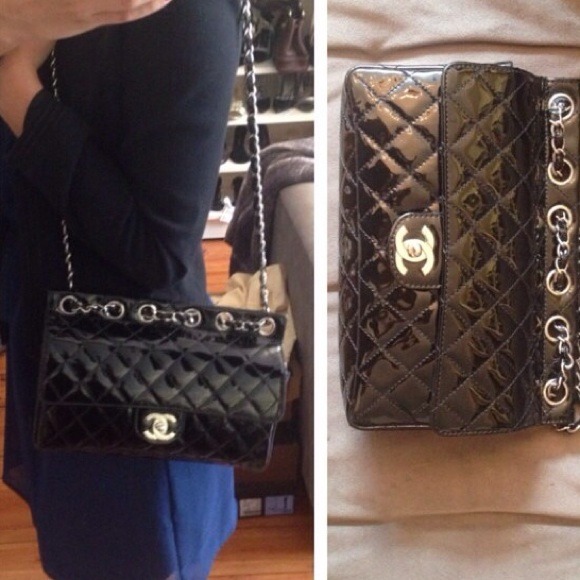 ⛔️SOLD⛔️Rare Chanel Patent Leather Single Flap - Picture 3 of 4