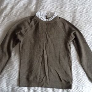 J Crew Ruffle Collar Sweatshirt