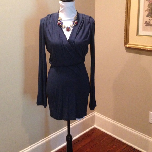Navy jersey dress
