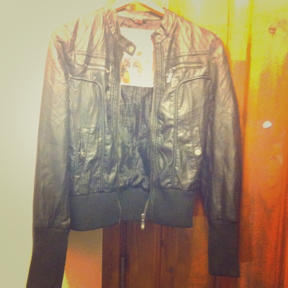 Black Moto jacket..White Blazer