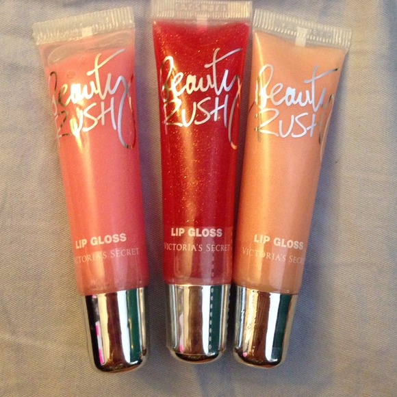 Three Victoria's Secret beauty rush lip glosses!