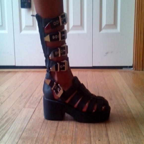 Jeffrey Campbell platform gladiators