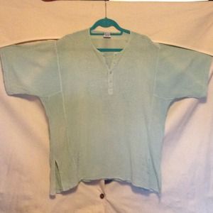 Sea foam green gauze shirt