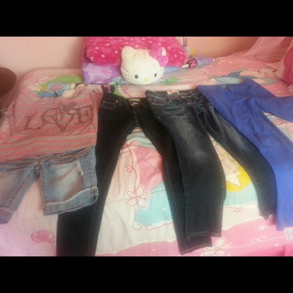 Little girls jeans size (7&8)
