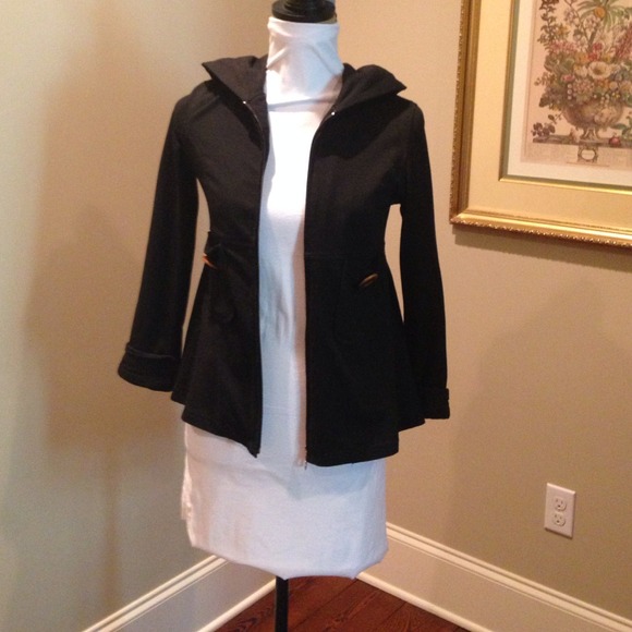 Cute black peplum hoodie