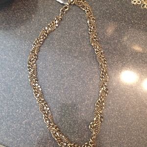 J crew woven necklace