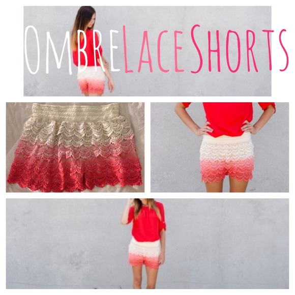 Ombré Lace Shorts