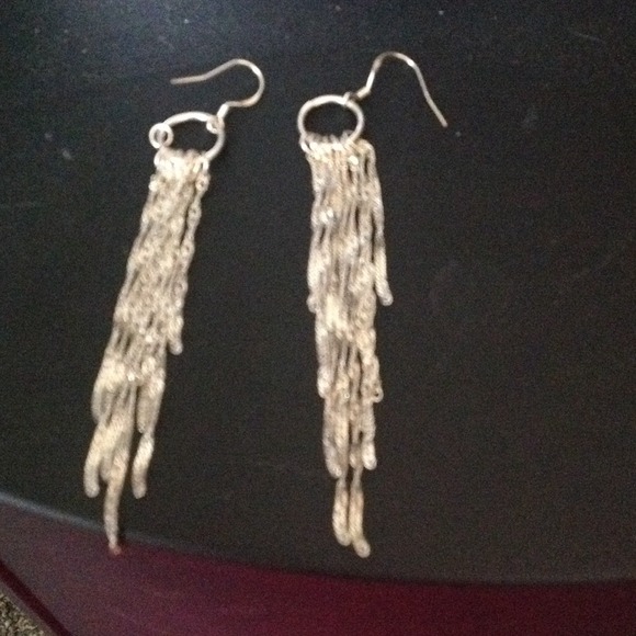 Sterling silver dangle earrings