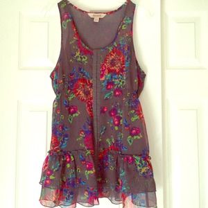 Decree No Sleeve Floral Blouse Decree No Sleeve Floral Blouse
