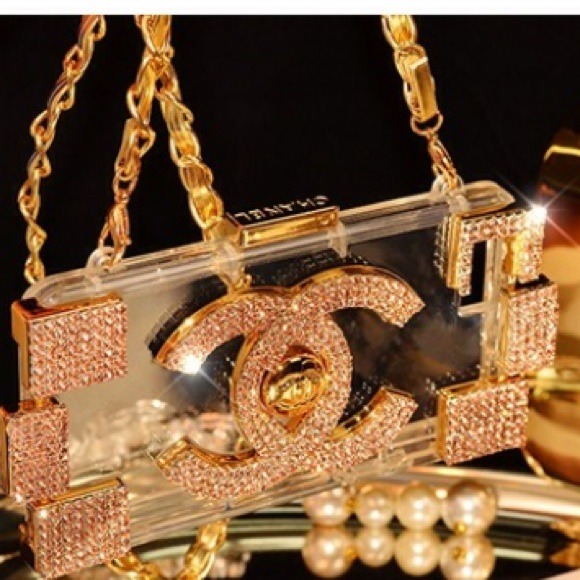 Accessories - 👉sale👈Rose gold  Blinged iphone 5/5s case
