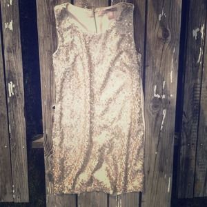 Gold sequin mini