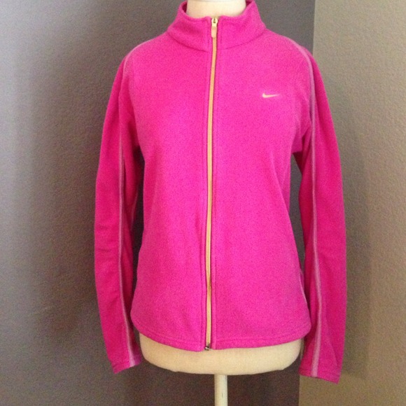 Bright Pink Zip Fleece Nike