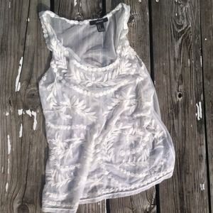 Sheer white tank