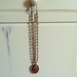 Beautiful green needed necklace