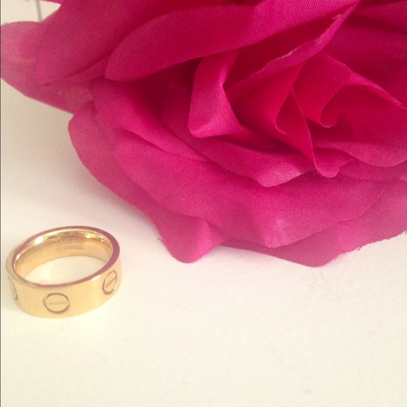 Cartier Inspired Love Ring Gold