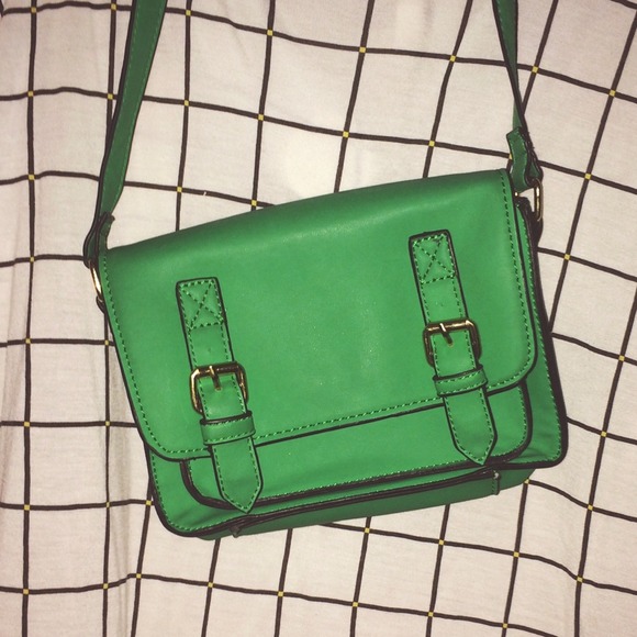 Kelly green messenger bag!