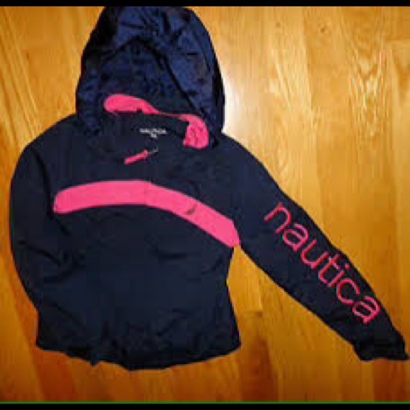 Pink and blue nautica windbreaker💥💥