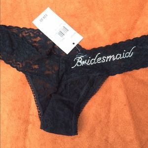 SOLD IN BUNDLE! 1 'Bridesmaid' Black 2 in purple!